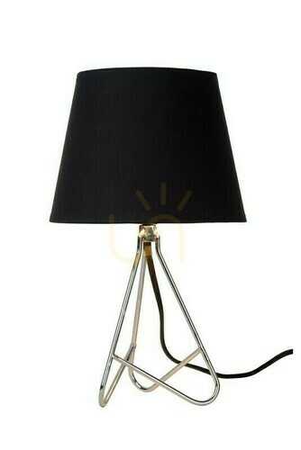 Skontrolujte Stolová lampa Lucide GITTA strieborná čierna 30 cm E14 47500/81/11
