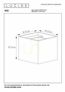 Nástenné svietidlo Lucide XIO biele LED 4W 380lm G9 IP20 09217/04/31 small 5