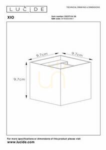 Nástenné svietidlo Lucide XIO šedé LED 4W 380 lm G9 IP20 09217/04/36 small 4