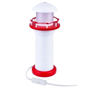 Detská nočná lampička Hellux Latarnia 4113024, bielo-červená, 31 cm small 0