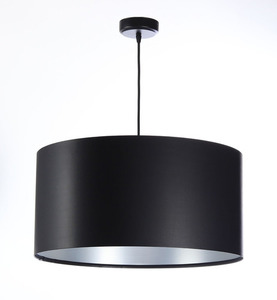Čierno-strieborné závesné svietidlo 50cm LEXIE E27 60W latex, satén - predaj 0 Čierno-strieborné závesné svietidlo 50cm LEXIE E27 60W latex, satén - predaj small 0