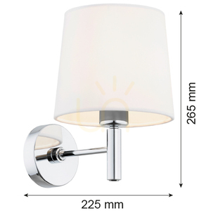 Nástenné svietidlo ARGON BOLZANO PLUS krémové chróm 4760 small 8