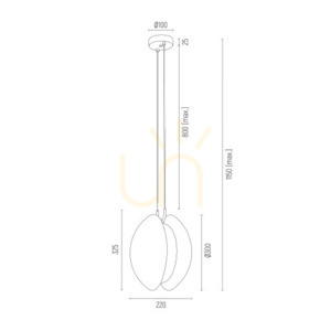 Závesné svietidlo ARGON BUFFALO opálové matné chróm E27 SKU 4678 small 5
