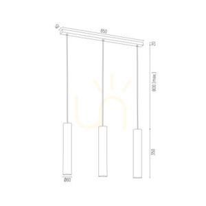 Závesné svietidlo ARGON Gomera Plus čierne 3xGU10, SKU 6112 small 4