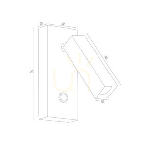 Nástenné svietidlo ARGON ROCK biele G9 4730 small 3