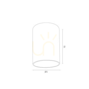 Stropné svietidlo ARGON TYBER PLUS GU10 mosadz SKU 4759 small 4