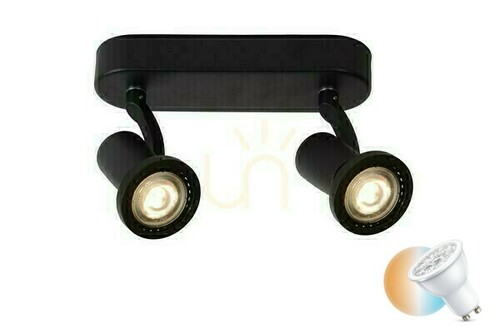 Skontrolujte Plafón Lucide Jaster čierny LED 5W GU10 2-spot 11903/10/30