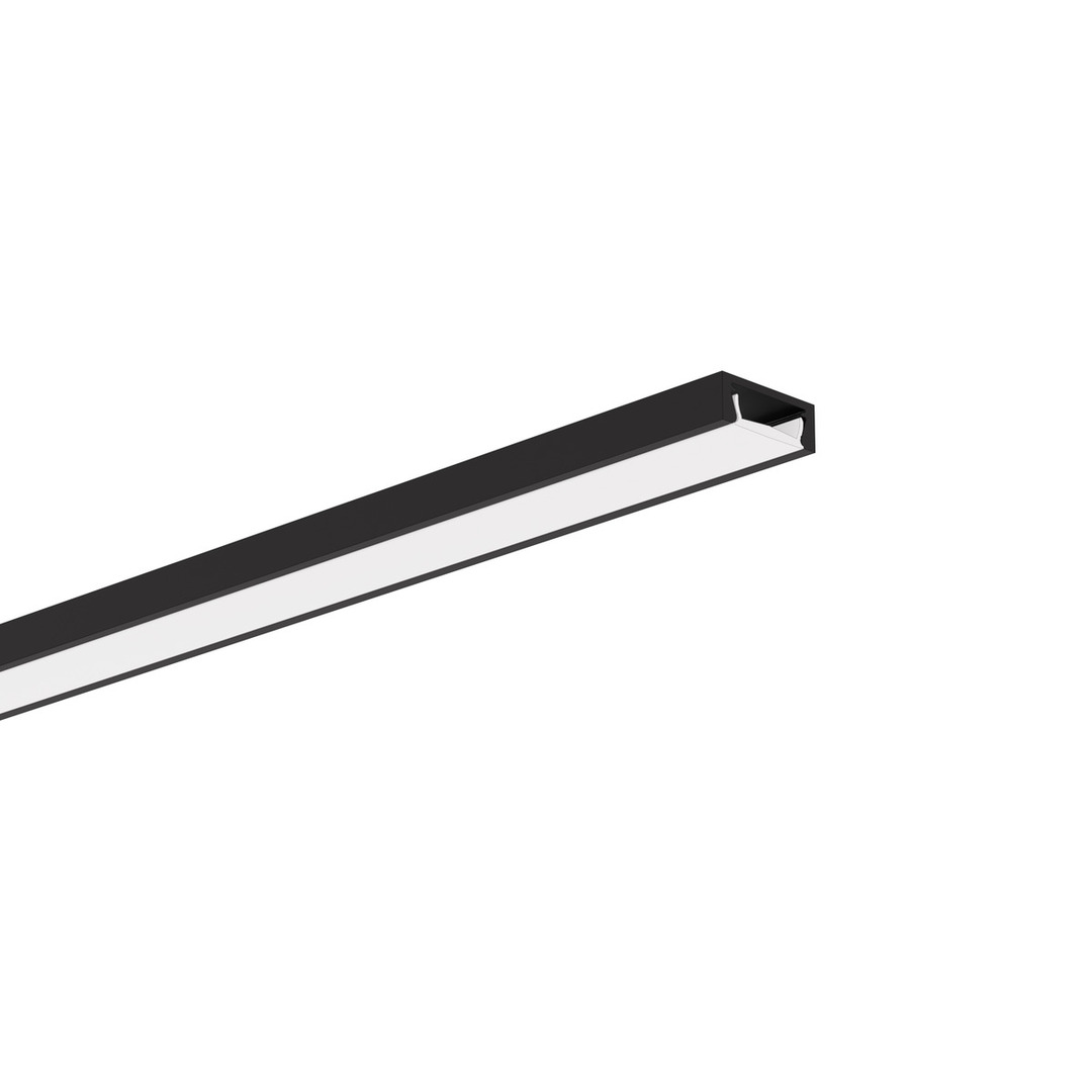 MICRO-PLUS nábytok LED profil Čierny eloxovaný e6-k7 1m