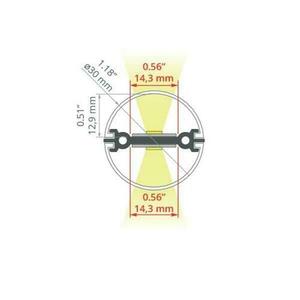 Okrúhly LED profil JAZ-DUO Eloxovaný strieborný e6-k1 2m small 6