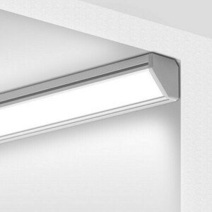 Rohový led profil 45-16 Strieborný elox e6-k1 1m small 3