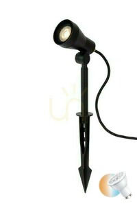 Vonkajšie bodové svetlo Lucide SPIKE LED čierne IP54 GU10 27882/05/30 small 0