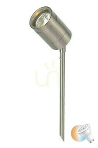 Vonkajšie bodové svetlo Lucide ARNE-LED nerezová oceľ IP44 GU10 14868/05/12 small 0