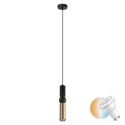 Skontrolujte Závesná lampa Italux čierna GU10 IP20 25W PND-14290-1-BRO-BK