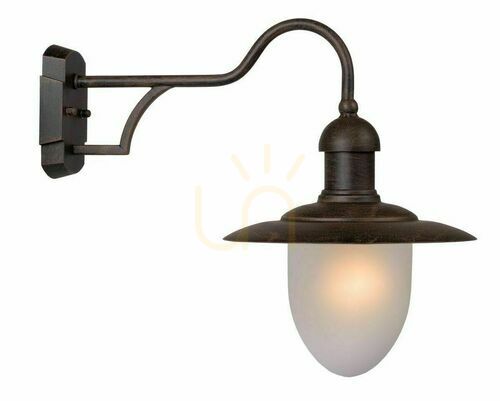 Skontrolujte Vonkajšie nástenné svietidlo Lucide ARUBA hnedé IP44 E27 11871/01/97