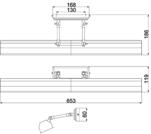 Chawton Large Picture Light – leštený nikel Elstead small 4