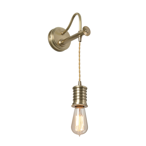 Skontrolujte Douille 1 Light Wall Light - Staršia mosadz Elstead