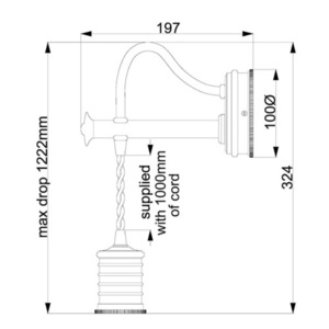 Douille 1 Light Wall Light - Leštený nikel Elstead small 3
