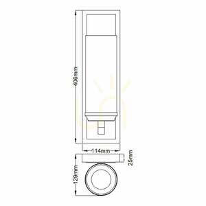Amalia 1 Light Large Wall Light Elstead small 4