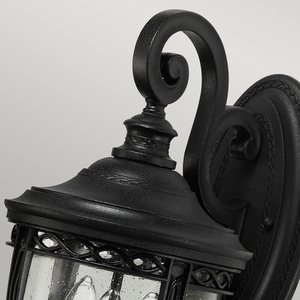 Anglická uzda 3 ľahká stredná nástenná lampa - Black Elstead small 1