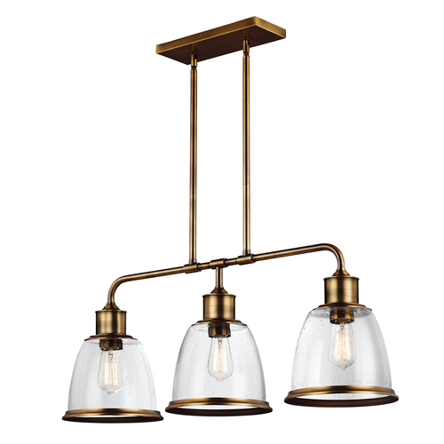 Skontrolujte Luster Hobson 3 Light Island Ageed Mosadz Elstead