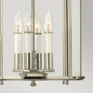 Gentry 4 Light Medium Pendant Lamp - leštený nikel Elstead small 3
