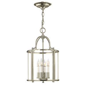 Gentry 4 Light Medium Pendant Lamp - leštený nikel Elstead small 0
