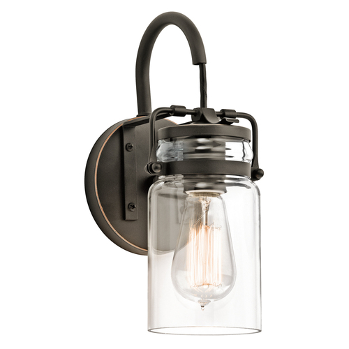 Skontrolujte Brinley 1 Light Wall Light - Olde Bronze Elstead