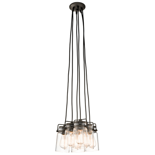 Skontrolujte Brinley 6 Light Pendant Lamp - Olde Bronze Elstead