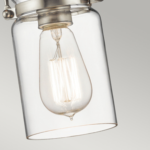 Brinley 1 Light Mini Pendant Lamp - brúsený nikel Elstead small 4