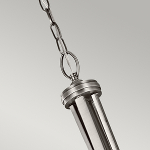 Veľká závesná lampa Lacey 4 - starožitný cín Elstead small 1