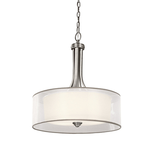 Veľká závesná lampa Lacey 4 - starožitný cín Elstead small 0