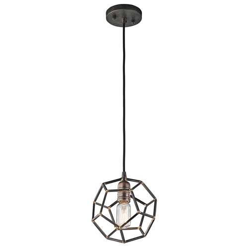 Skontrolujte Rocklyn 1 Light Mini Pendant Lamp surová oceľ Elstead.