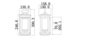 Malá nástenná lampa South Hope 1 Elstead small 4