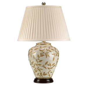 Listy Hnedo-zlaté 1 Svetlá stolová lampa Elstead small 1