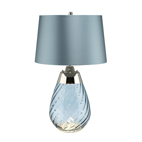 Skontrolujte Lena 2 Svetlomodrá stolná lampa Elstead