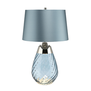 Lena 2 Svetlomodrá stolná lampa Elstead small 0
