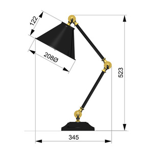 Svetlá mini stolná lampa Provence Element 1 - biela/leštený nikel Elstead small 1