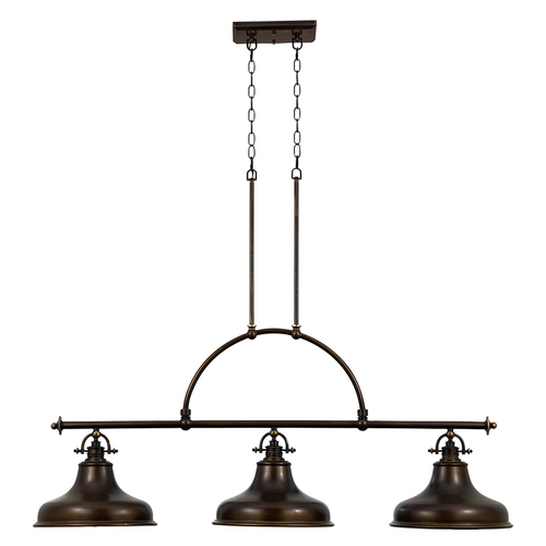 Skontrolujte Emery 3 Light Island Light Pendant Lamp - Palladian Bronze Elstead.