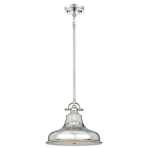 Skontrolujte Emery 1 Light Medium Pendant Lamp - Imperial Silver Elstead