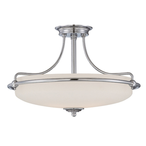 Griffin 4 Light Semi-Flush Light - Starožitný Nikel Elstead small 0