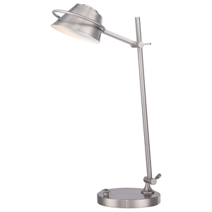 Stolová LED lampa Spencer z brúseného niklu Elstead small 0