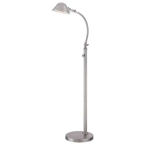 Skontrolujte Thompson LED stojaca lampa z brúseného niklu Elstead