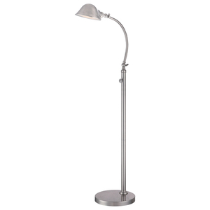 Thompson LED stojaca lampa z brúseného niklu Elstead small 0