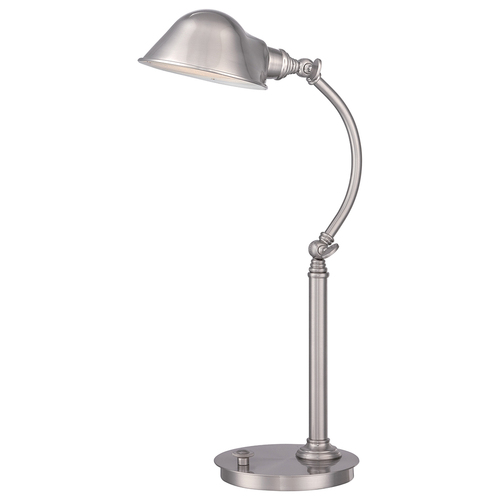 Skontrolujte Stolová lampa Thompson LED z brúseného niklu Elstead
