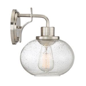 Trilogy 1 Light Wall Light - Brushed Nickel Elstead small 3
