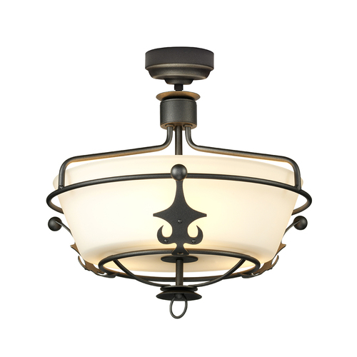 Skontrolujte Windsor 3 Light Semi-Flush - Graphite Elstead
