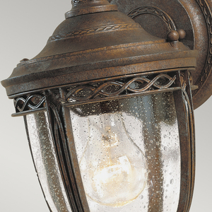 Anglická uzda 1 ľahká malá nástenná lampa - britská bronzová Elstead small 2