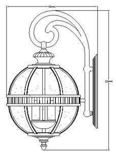 Svetelná nástenná lampa Halleron 3 Elstead small 1