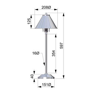 Ľahká tyčová lampa Provence 1 - Staršia mosadz Elstead small 4