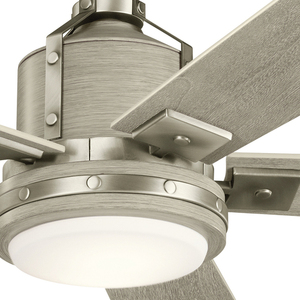 Ventilátor Colerne Brúsený nikel, LED IP20, domáci ventilátor 132cm small 1